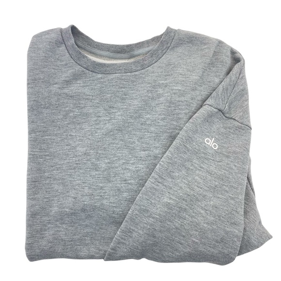 ALO Crew Pullover Sweatshirt XL Gray - Picture 12 of 16